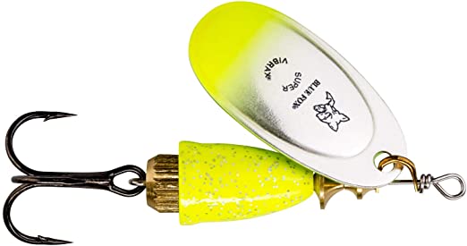 Blue Fox Classic Vibrax 02 Candyback 3/16 Chartreuse Green Candyback,One Size