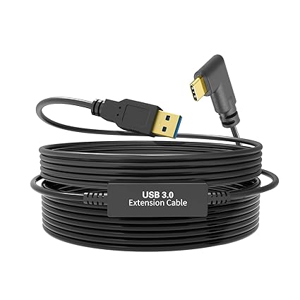 VR Link Cable 32FT Compatible With Quest 3/Quest 2/Steam Accessories,USB 3.0 Type A-Male to USB C Cable, High-Speed Data Transfer, Suitable For VR Virtual Reality Headset Gaming Connection PC(10M)