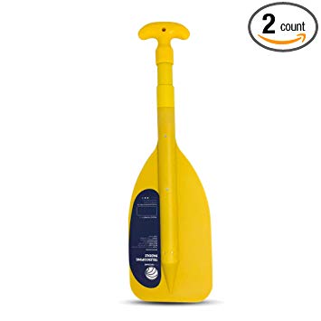 Five Oceans Emergency Yellow Telescoping Paddle (Extends from 21" to 42")(Pair) FO-4131-M2