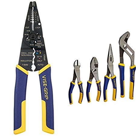 IRWIN VISE-GRIP Multi-Tool Wire Stripper/Crimper/Cutter With VISE-GRIP Pliers Set