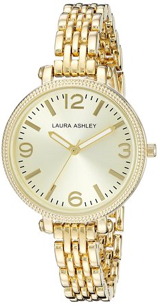 Laura Ashley Women's LA31006YG Analog Display Japanese Quartz Gold Watch