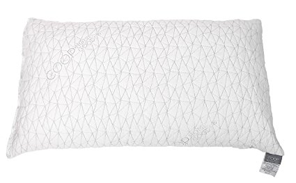 Coop Home Goods Shredded Hypoallergenic Memory Foam Pillow with Removable Polyester and Bamboo Derived Vicose Rayon Cover - Standard