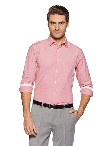 Diverse Men's Checkered Regular Fit Cotton Formal Shirt