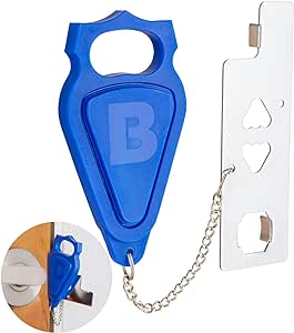 BRINKS - Portable Door Lock – Security Door Latch for Home, Dorm Room, Apartment, Hotel Rooms, Short Term Rentals – Added Home Security and Privacy – Easy Installation