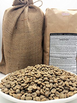 2 LBS – ETHIOPIA YIRGACHEFFE (in FREE BURLAP BAG) FRESH NEW-CROP Specialty-Grade Green Unroasted Coffee Beans- AFRICA – Varietal: Ethiopian Heirloom – Considered Finest of Ethiopian Coffees