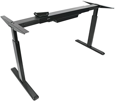 VIVO Electric Stand Up Desk Frame Only Solid Steel w/ Single Motor Ergonomic Standing Height Adjustable (DESK-V101E)