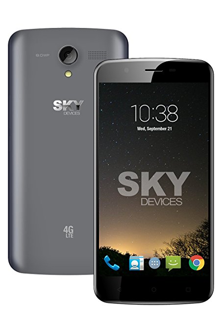 SKY DEVICES Elite 5.5L  Factory Unlocked Phone - 5.5" Screen - 16GB - Metal (U.S. Warranty)