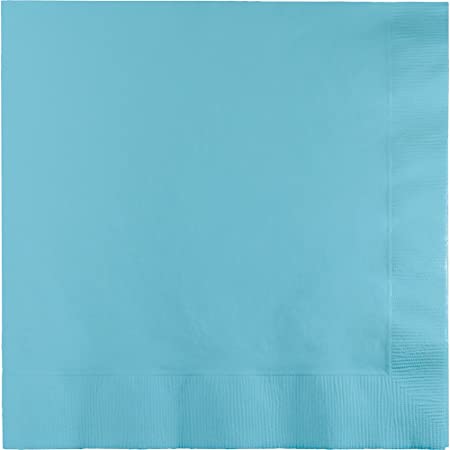 Creative Converting 240-Count Touch of Color Paper Lunch Napkins, Pastel Blue