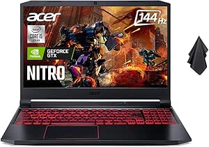 2022 Acer Nitro 5 15.6'' FHD 144Hz Gaming Notebook, Intel Core i5-10300H Processor, NVIDIA GeForce GTX 1650, WiFi 6, DTS X Ultra Audio, Backlit Keyboard, Win 10 Home (16GB RAM | 1TB SSD), Black