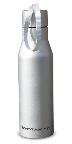 Double Walled Insulated Water Bottle 500ml - Stainless Steel Sports Bottle - Leak Proof Vacuum Flask Design - Keep Drinks Ice Cold or Hot for Hours - BPA Free Gym Bottle Thermos or Drinks Bottle