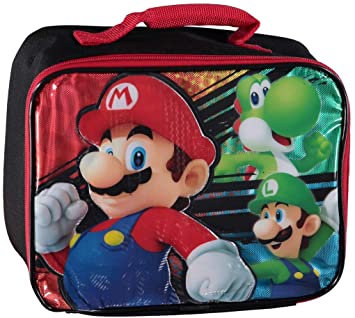 Nintendo Mario 3D Character Lunch Bag, Multicolor, One Size