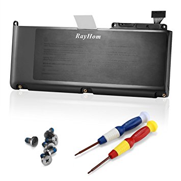 RayHom Laptop Battery for A1331 A1342 Unibody MacBook 13inch (Late 2009 Mid 2010 Version) Macbook Battery Unibody MacBook 13" MC207LL/A MC516LL/A - 18 Months Warranty [5800mAh/63.5Wh]