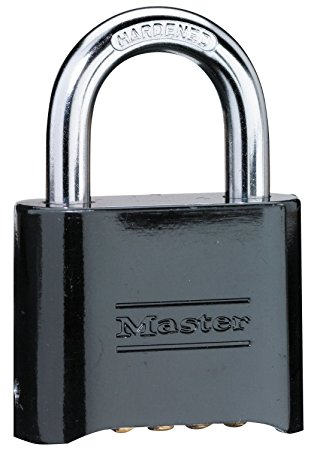 Master Lock 178D Set-Your-Own Combination Padlock, Die-Cast, Black