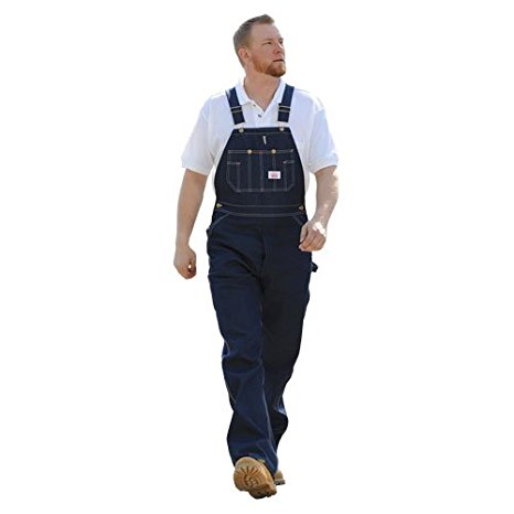 Roundhouse Round House Men's Blue Classic Button Fly Overalls - 966 (28-42)