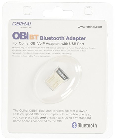 Obihai Technology OBIBT Bluetooth Adapter for Pairing OBi200, OBi202, OBi1022, OBi1032