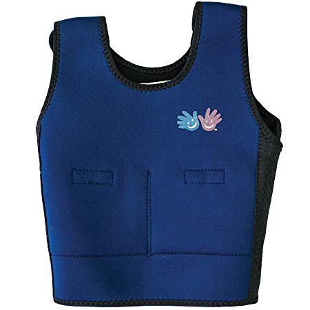 Fun and Function's Blue Weighted Compression Vest for Children Medium (Ages 9 ) Helps Kids with Sensory Issues, Autism, ADHD, Mood, Sensory Over Responding, The Original Compression Vest for Kids