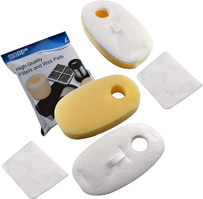 HQRP 2-pack Foam & Felt Filter Kit fits Shark Rocket DuoClean Series HV380, HV380W, HV381, HV381C, HV382, HV383, HV384Q, UV380 Ultra-Light Stick Vacuum Cleaners, XFFH380 XPSTFH380 Replacement