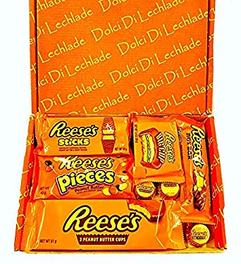 Reese's American Sweets Box - USA Candy Peanut Butter by Dolci Di Lechlade Reeses Present Hamper