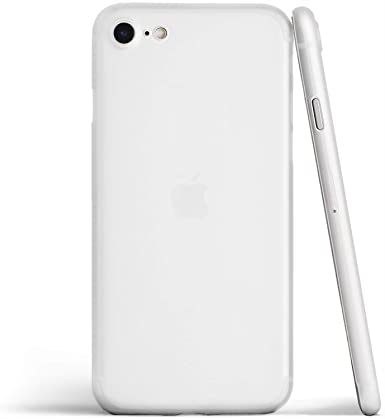 totallee Thin iPhone SE Case, Thinnest Cover Ultra Slim Minimal - for Apple iPhone SE (2020) (Frosted Clear)