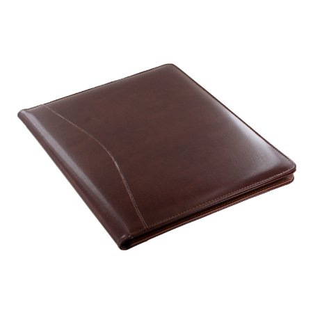 Royce Leather Shiny Leather Writing Portfolio, Writing Pad, Presentation Fold...