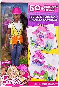 Barbie Builder Doll & Playset, Black Hair