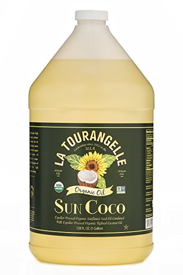 La Tourangelle, Organic Sun Coco Oil, 128 Fluid Ounce