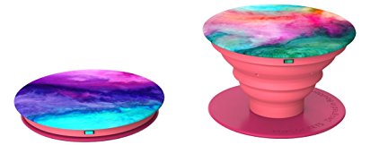 PopSockets: Expanding Phone Stand and Grip - Works with all Smartphones Including iPhone and Galaxy (1 Pair, Sound-Ceiling-Pink-Pink)
