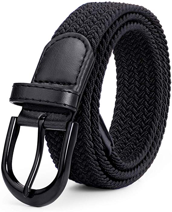 Braided Canvas Stretch Belt Elastic Casual Belt for Men, Women and Junior 1.3 Inches Wide