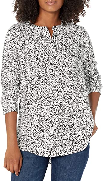 Amazon Essentials Women's Long-Sleeve Woven Blouse