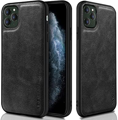 X-level iPhone 11 Pro max Case, Slim Thin PU Premium Leather Luxury Case with TPU Edge Full Protective Phone Case for iPhone 11 Pro max 6.5" (2019 Release)