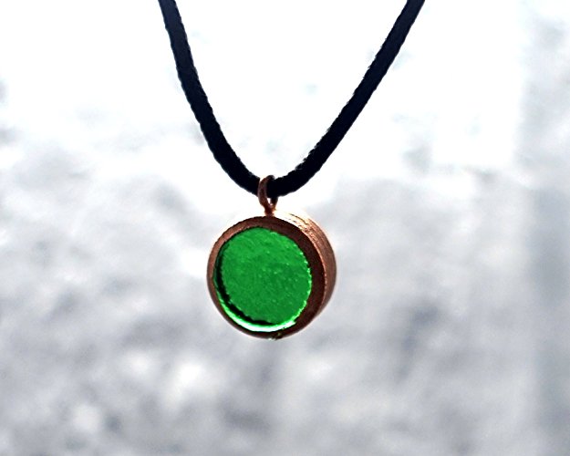 Irish Whiskey Choker Charm Necklace from Recycled Jameson Bottle