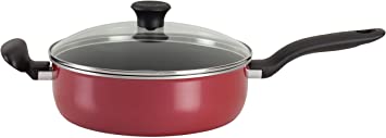 T-fal A77782 Initiatives Total Nonstick Save Jumbo Cooker, 5-Quart, Red