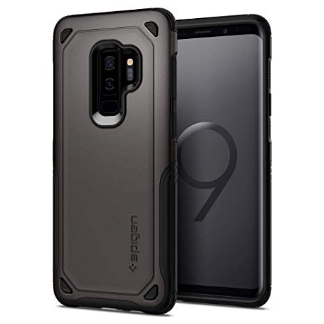 Samsung Galaxy S9 Plus Case, Spigen® [Hybrid Armor] Galaxy S9 Plus Case with Air Cushion Technology and Secure Grip Drop Protection for Samsung Galaxy S9 Plus (2018) - Gunmetal - 593CS22930