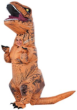 Rubie's Costume Jurassic World Child's T-Rex Inflatable Costume with Sound, Multicolor