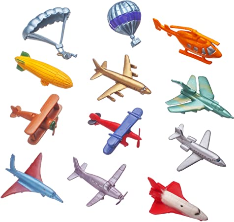 Toy Airplane Set of 12 Pc. (Mini)