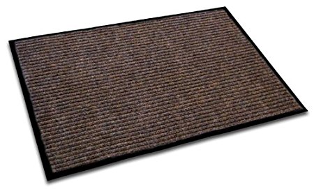 Doortex Eco-Friendly Ribbed Indoor Entrance Mat, 36" x 24", Brown (FRECOR2436BR)