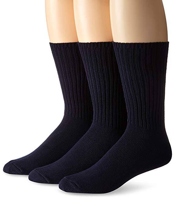 Calvin Klein Men's 3 Pack Cotton Rich Casual Rib Sock