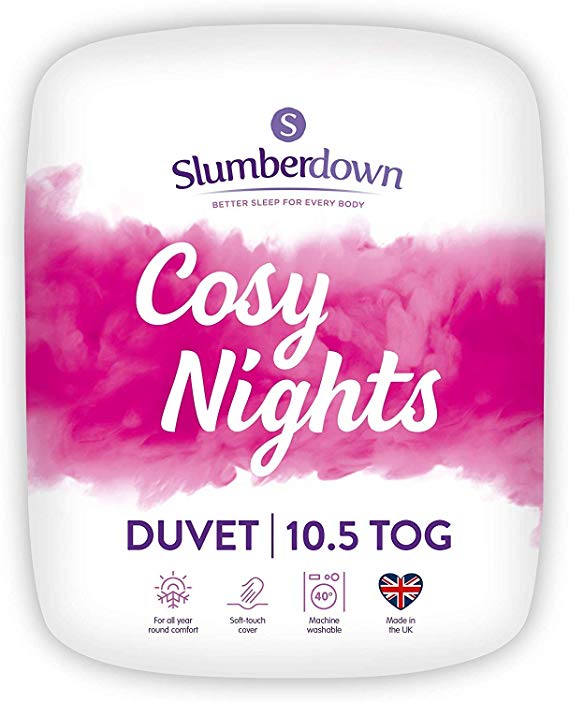 Slumberdown Cosy Nights Duvet, Single, 10.5 Tog All Year Round