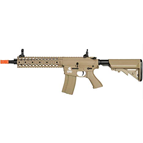 Lancer Tactical Airsoft LT-12T RIS Evo Metal Gearbox AEG - TAN