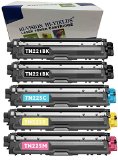 HI-VISION HI-YIELDS Compatible Toner Cartridge Replacement for Brother TN221 TN225 2 Black 1 Cyan 1 Yellow 1 Magenta 5-Pack