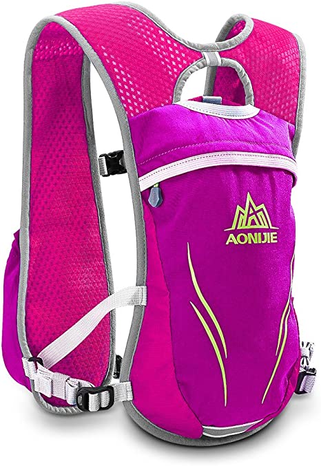 Geila Hydration Backpack, Hydration Vest Outdoors Sport Trail Marathoner Running Race Lightweight Rucksack for Men & Women