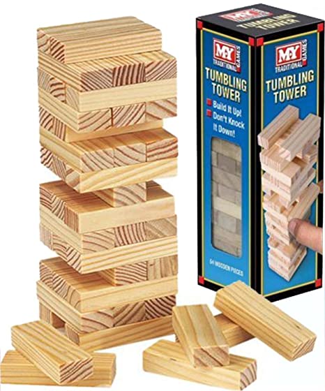 My Traditional Games Tumbling Tower 48 Wooden Pieces