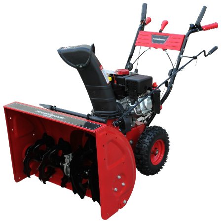 Power Smart DB7651 24-inch 208cc LCT Gas Powered 2-Stage Snow Thrower with Electric Start