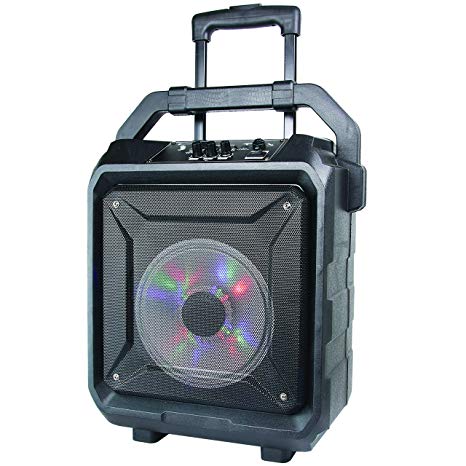 SuperSonic Tailgate Bluetooth Speaker 8-Inch, Black (IQ-5508DJBT)