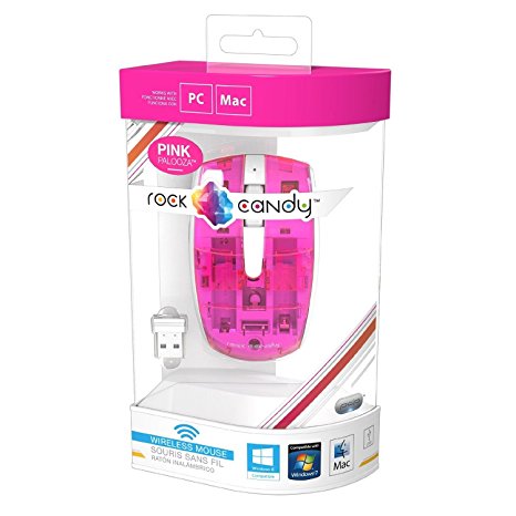 PDP Rock Candy Wireless Mouse - Pink Palooza (904-002-NA-PK)