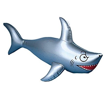 One 40" Long Vinyl Inflatable Shark