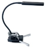Ivation Multipurpose Gooseneck 7-LED Dimmable Clip Light with Stand