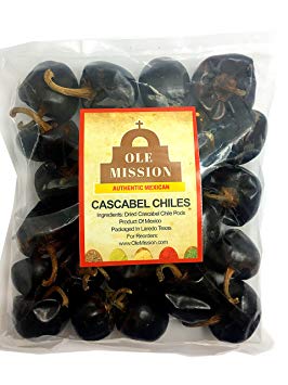 Cascabel Chiles Dried 3 oz Chili Pepper For Mexican Recipes, Tamales, Salsa, Chili, Meats, Soups, Stews And Grill By Ole Mission