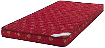 Solimo 4-inch Single Foam Mattress (Maroon, 72x36x4 Inches)