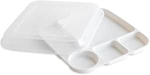 Nordic Ware Divided Tray with Lid, White